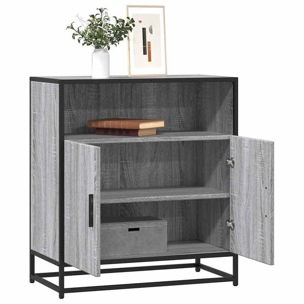 vidaXL Komoda sivá sonoma 68x35x76 cm kompozitné drevo