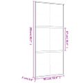 vidaXL Posuvné dvere zlaté 90x205 cm matné ESG sklo a hliník