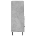 vidaXL Komoda betónovo sivá 34,5x34x90 cm spracované drevo