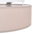 vidaXL Stropná lampa so bodmi Sivohnedá 30 x 30 x 13,5 cm látka