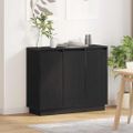 vidaXL LED komoda Čierny dub 90 x 32 x 75 cm Kompozitné drevo