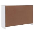 vidaXL Komoda ALTA biela 112x35x73 cm borovicový masív