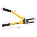 vidaXL Hydraulický nástroj na krimpovanie káblov 12 T 10-300 mm² Oceľ