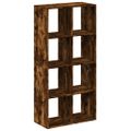 vidaXL Rozdeľovacia knižnica dymový dub 69,5x29x137,5 cm kompoz. drevo