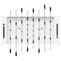 vidaXL Stolný futbal Biely 125 x 60,5 x 80 cm Kompozitné drevo
