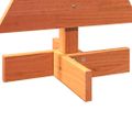 vidaXL Drevený vianočný stromček voskovohnedý 60 cm masívna borovica
