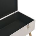 vidaXL Lavica s úložným priestorom 80 cm sivá zamat