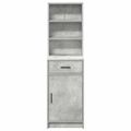 vidaXL Highboard Betónová šedá 41 x 40 x 135 cm Kompozitné drevo