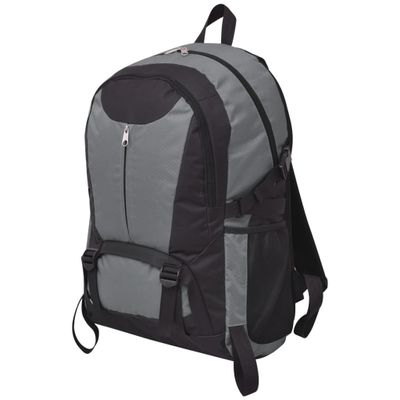 vidaXL Turistický batoh, 40 l, čierno-sivý