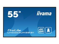 55" Trieda uhlopriečky (54.6" zobraziteľný) displej LCD s LED podsvietením - digital signage - Android - 4K UHD (2160p) 3840 x 2160 - čierna