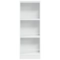 vidaXL Knižnica vysoký lesk biela 40x24x109 cm kompozitné drevo