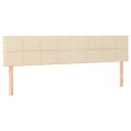 vidaXL Posteľný rám boxspring s matracom krémový 180x200 cm látka
