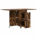 vidaXL Jedálenský stôl 140 x 80 x 77 cm Kompozitné drevo Dymový dub