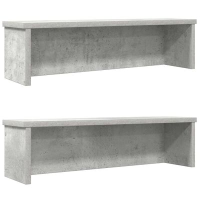 vidaXL kuchynské stojany stohovateľné 2 ks betónovo sivá 50x15x16 cm