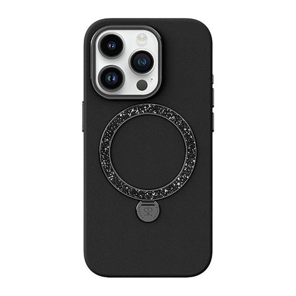 Joyroom PN-15L2 puzdro Dancing Circle pre iPhone 15 Pro (čierne)