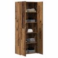 vidaXL Highboard Staré drevo 70 x 42,5 x 185 cm