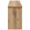 vidaXL Vešiak na stenu Nástenná montáž Remeselný dub 75 x 16 x 26 cm