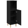 vidaXL Kúpeľňový kabinet Čierny dub 30 x 30 x 100 cm Kompozitné drevo