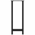vidaXL Nohy barového stola, čierne, 2 ks, 40 x (100-101) cm, oceľové