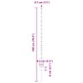 vidaXL Zabudovaný plotový stĺpik 5 ks Zelená 180 cm