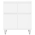 vidaXL Komoda biela 60x35x70 cm spracované drevo