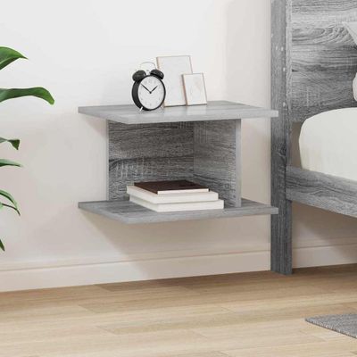 vidaXL Nočný stolík Sivý Sonoma 40 x 30 x 25 cm Kompozitné drevo