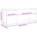 VidaXL TV Skrinka Artisan Dub 80x24x32cm Drevené