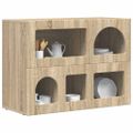 vidaXL Servírovacia skriňa ELST Sonoma dub 80,5 x 35 x 59 cm