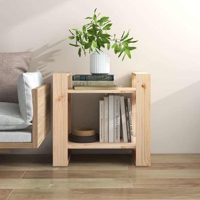 vidaXL Knižnica/deliaca stena 60x35x57 cm masívna borovica