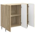 vidaXL Servírovacia skriňa Dub sonoma 89 x 34,5 x 82 cm