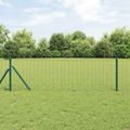vidaXL Euro plotový základ 10 x 0,4 m PVC potiahnutá oceľ Zelená