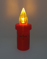 HD-132 LED sviečka červená/žltý blikajúci plameň HOME DECOR