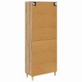 vidaXL Highboard Remeselný dub 69,5 x 34 x 180 cm Kompozitné drevo