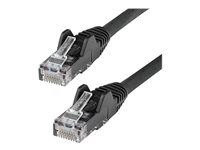 Category 6 - 24AWG (N6LPATCH50CMBK) - Patch kábel - RJ-45 (M) do RJ-45 (M) - 50 cm - 6 mm - UTP - CAT 6 - prevedenie bez hrbolčekov - čierna