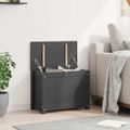 vidaXL Úložný box sivý 60x32x45,5 cm masívna borovica