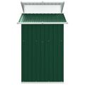 vidaXL Záhradná kôlňa zelená 270x130x208,5 cm pozinkovaná oceľ