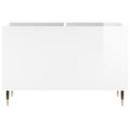 vidaXL Skrinka na platne lesklá biela 74,5x38x48 cm kompozitné drevo