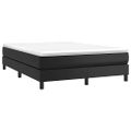 vidaXL Posteľný rám s boxspringom čierny 140x200 cm umelá koža