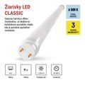 LED trubica T8 9 W 60 cm studená biela 25 ks
