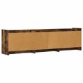 vidaXL TV skrinka 168 x 33 x 47 cm Dymový dub Kompozitné drevo