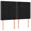 vidaXL Posteľný rám boxspring s matracom čierny 140x200 cm zamat