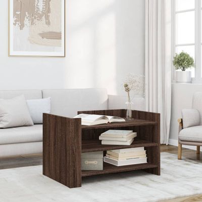 vidaXL Konferenčný stolík hnedý dub 80x50x50 cm kompozitné drevo