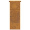 vidaXL Schránka na balíky s úložiskom Hrdzavý 44,5 x 29 x 110,5 cm