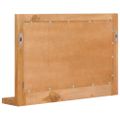 vidaXL Nástenné zrkadlo s poličkou 60x12x40 cm masívne teakové sklo