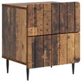 vidaXL Nočný stolík 2 ks Staré drevo 43 x 34,5 x 49,5 cm