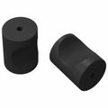 vidaXL Úchyty na skrine 2 ks Čierna M4 x 12 mm Železo