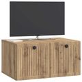 vidaXL Nástenná TV skrinka 59,5 x 41 x 30 cm Dub artisan