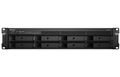 Synology RS1221RP+ Rack Station Sítové úložište NAS, 8x 2,5"/3,5" SATA III, quad-core 2,2GHz, 4GB DDR4, 4x GLAN, 2x USB 3.0, 1x eSATA, 1x PCIe, 2U