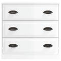 vidaXL Komoda lesklá biela 70x35,5x67,5 cm spracované drevo