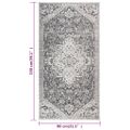 vidaXL Vonkajší koberec hladké tkanie 80x150 cm bledosivý